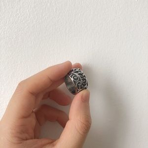 Heavy Solid Unique Ring